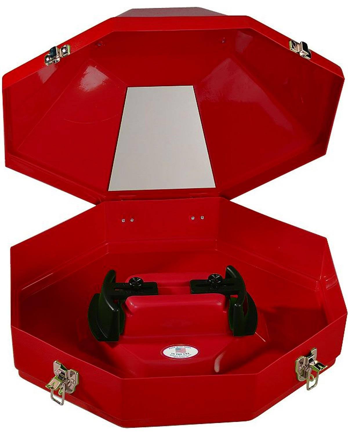 Hammer Plastic Western Hat Can Red