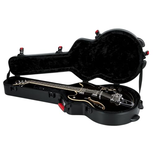 Gator Cases Molded Flight Case for Strat/Tele Style Electric Guitars with TSA Approved Locking Latch, (GTSA-GTRELEC)