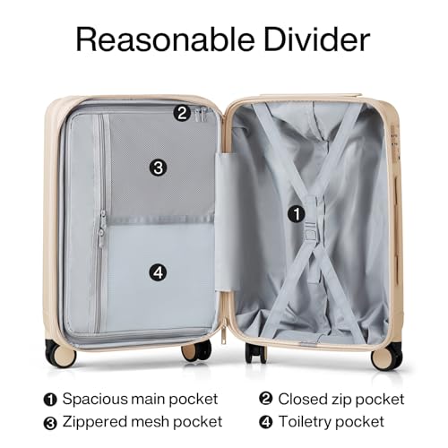 Hanke 29 Inch Luggage Suitcases With Spinner Wheels Lightweight PC hardside Rolling Suitcase With Travel Lock, Checked-Large 29-Inch(Blackish Green)