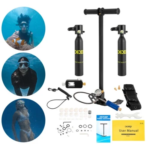 Mini Scuba Diving Kit Oxygen Air Tank Equipment Underwater Breath Oxygen Tank
