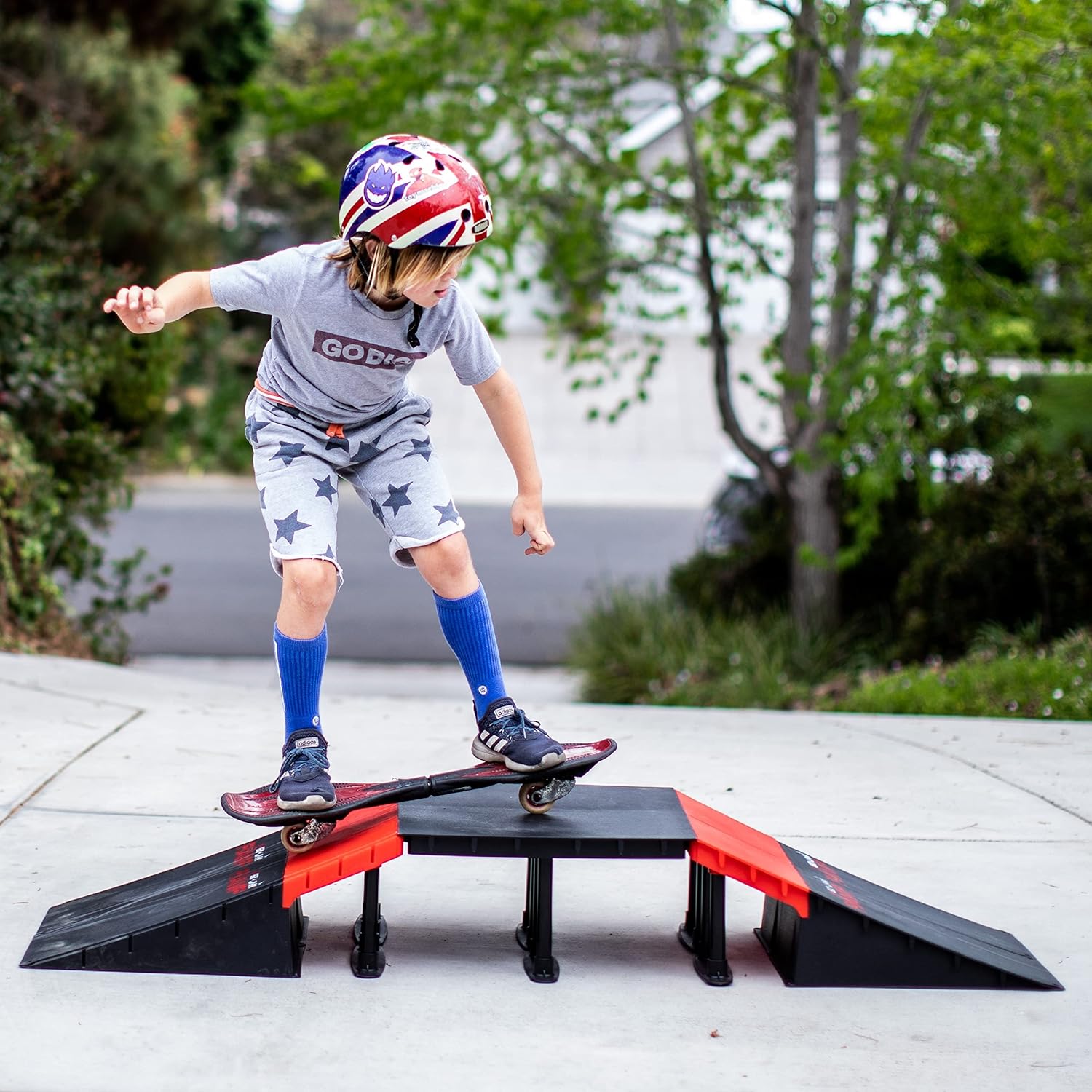 SlideWhizzer Skateboard Ramp Bike Ramp Skate Ramp RC Ramp BMX Ramp RC Car Ramp for Kids Jumping