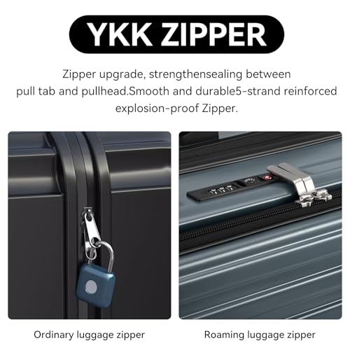 ROAMING Grace Expandable Carry On Luggage Airline Approved, 20 Inch Hardside Carry On Suitcase with Wheels