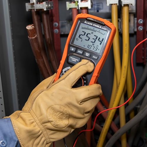 Klein Tools ET600 Multimeter, Megohmmeter Insulation Tester, 4000 Ohms Resistance, 125V/250V/500V/1000V, Auto-Ranging TRMS Multimeter