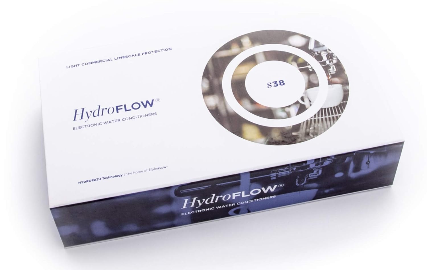 HydroFLOW S38 | Alternative to a Water Softener | Descaler for Standard Size Homes | Fits Pipes Up to 1.5 OD