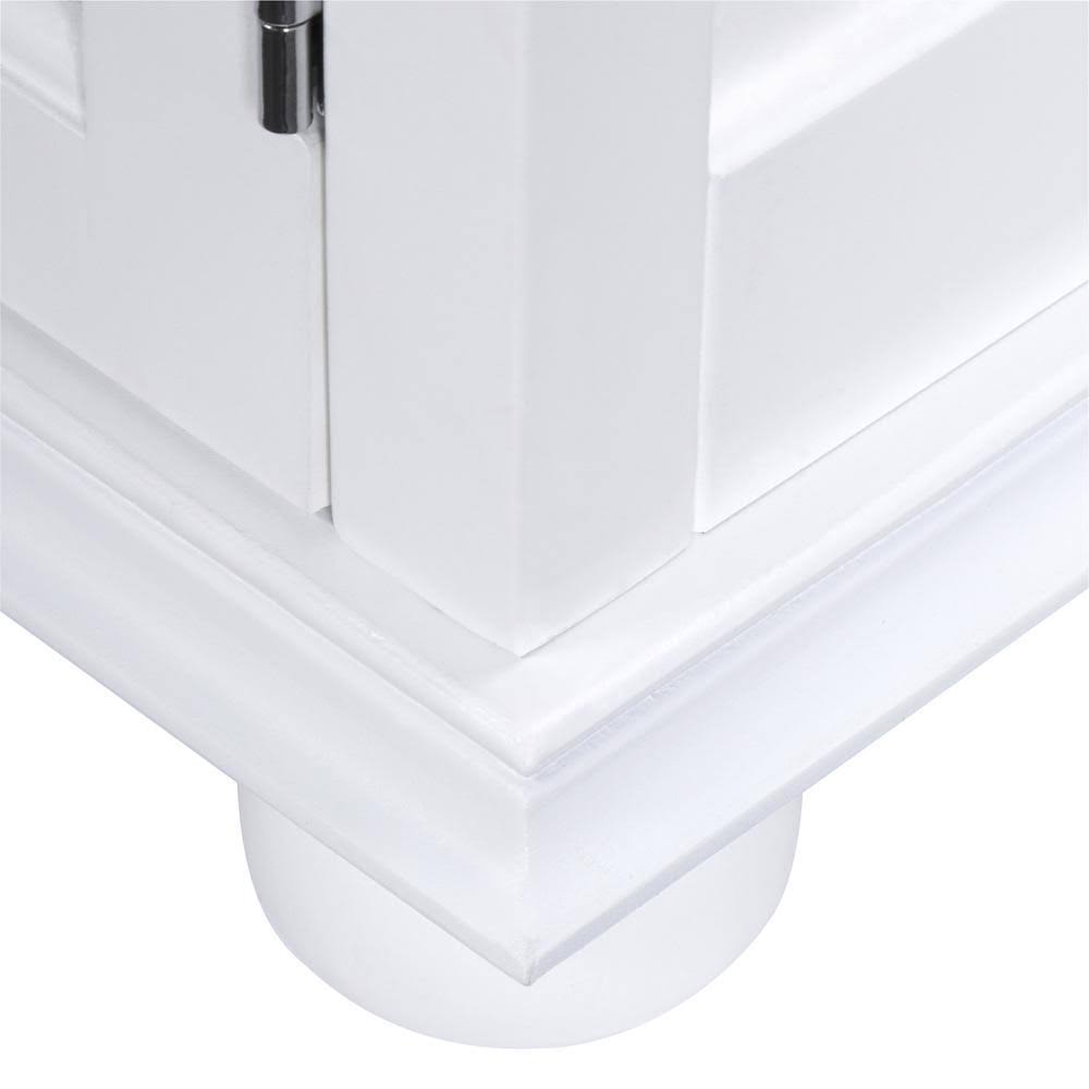 Home Decorators Collection Bathroom Linen Cabinet Drawer Storage Shelves White
