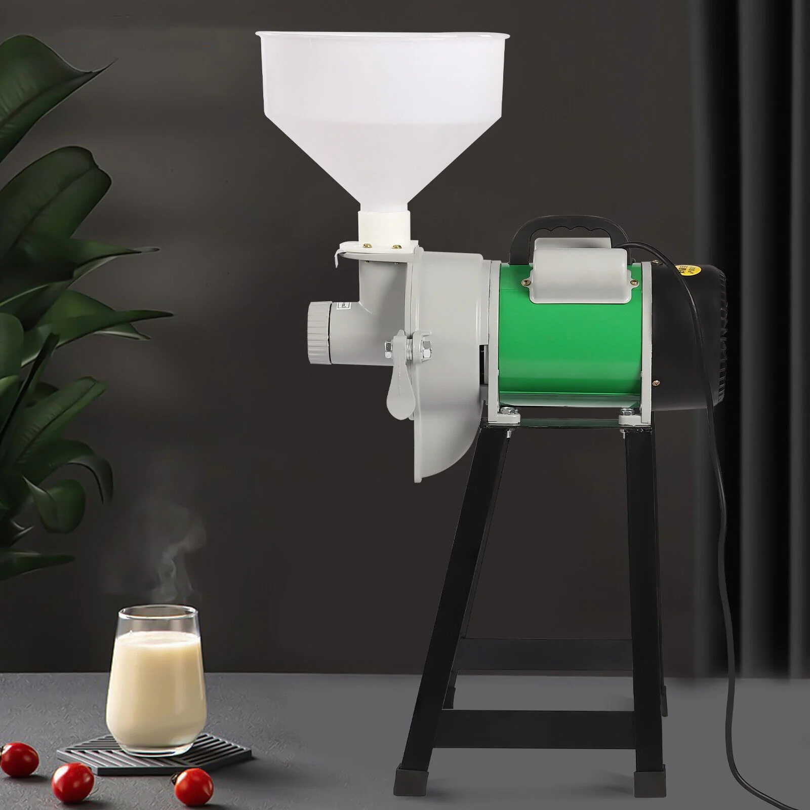 Electric Feed Mill Wet Cereals Grinder Feed Pellet Maker For Rice Grain Coffee Green