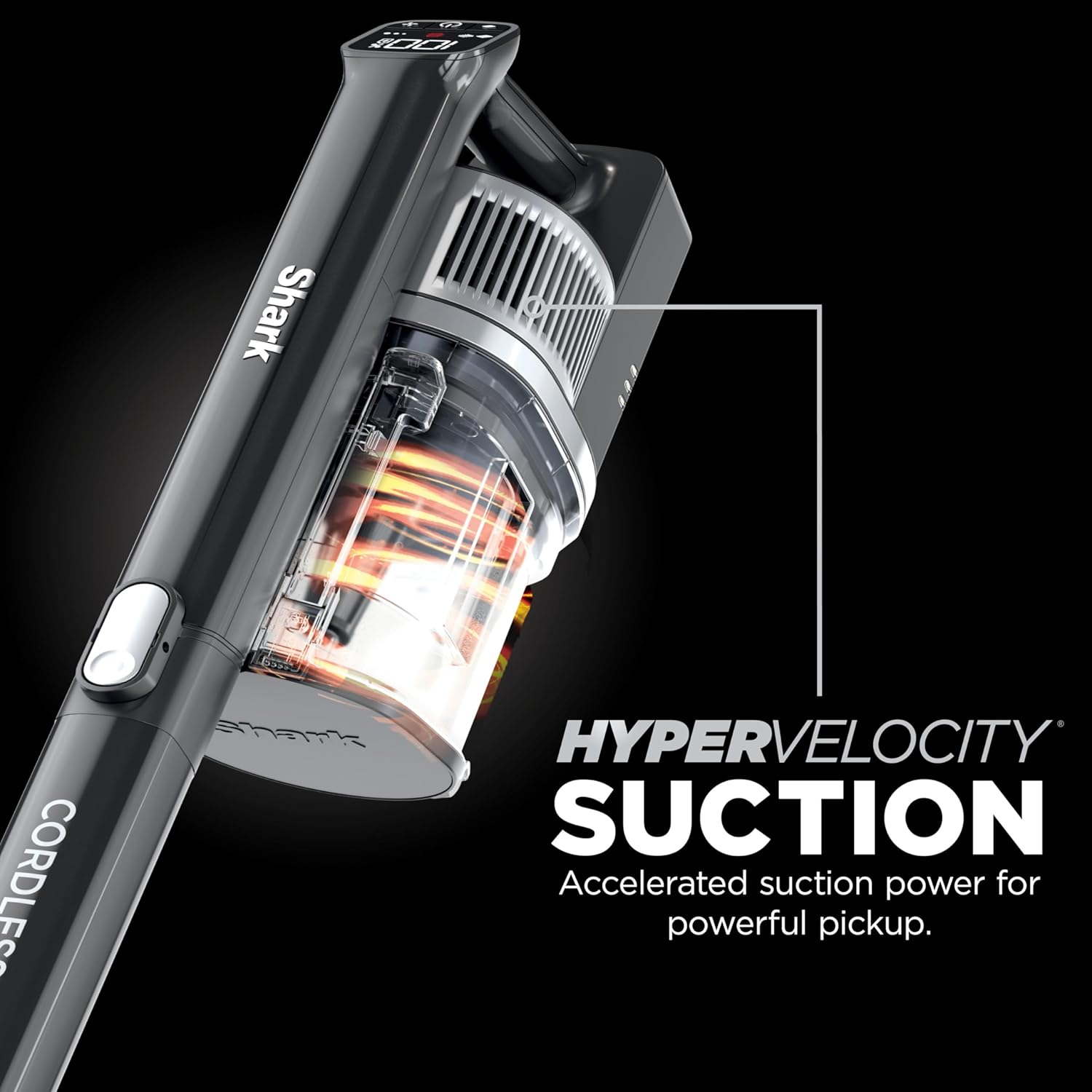 Shark WZ531H Cordless Pro Stick Vacuum with Powerfins Brushroll, HEPA Filtration, Self-Cleaning Brushroll, LED Headlights, 40-Min Runtime