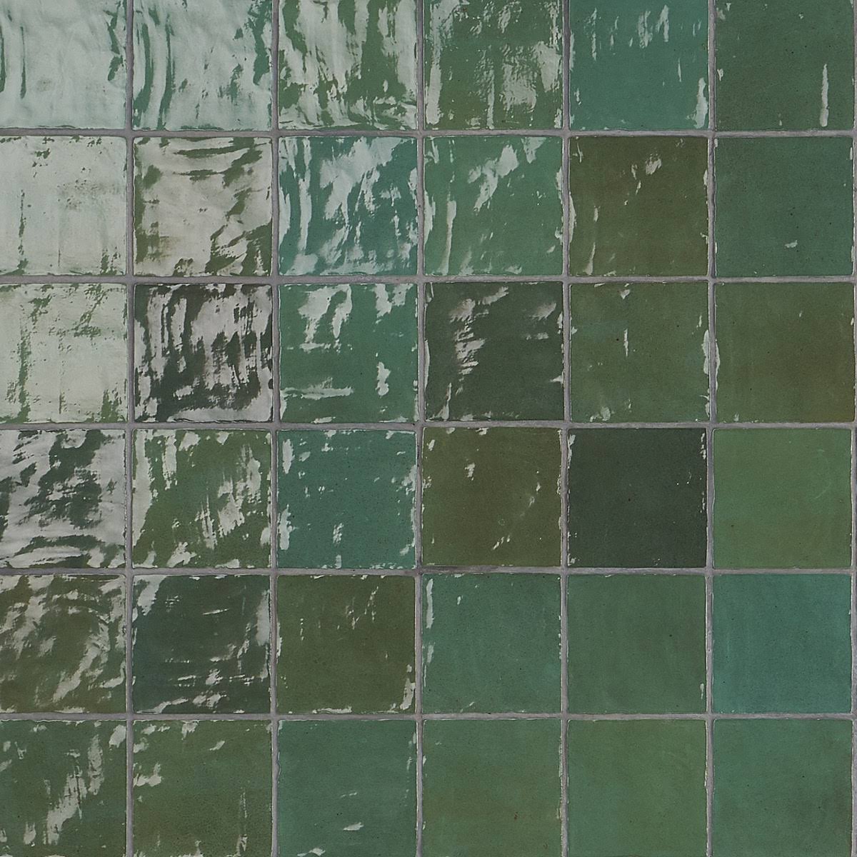 Ivy Hill Tile Kingston Green 4 in. x 4 in. Polished Ceramic Wall Tile (50 Pieces, 5.38 Sq. ft. / CASE)