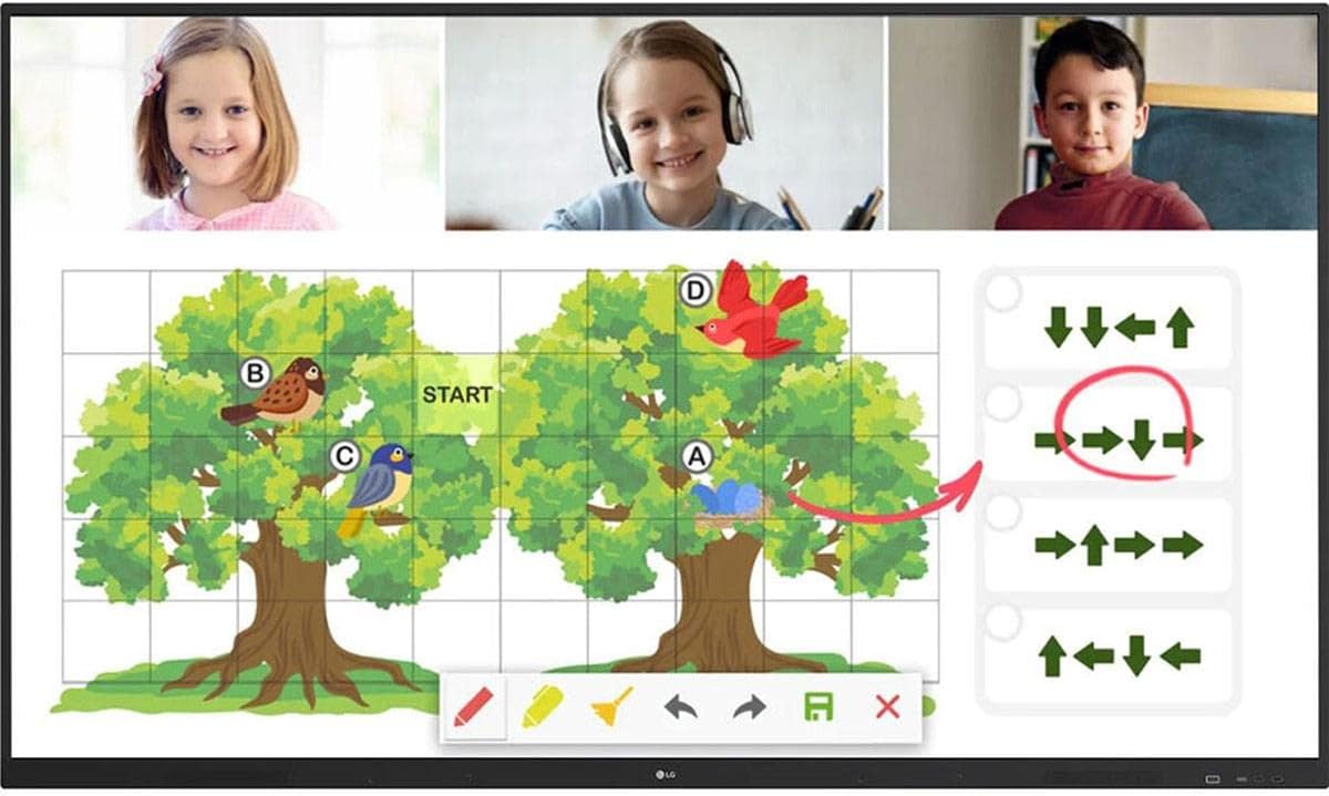 LG 86'' 86TR3DJ-B CreateBoard™ TR3DJ-B Series IPS UHD IR Multi Touch Interactive Whiteboard with Embedded Writing Software and Built-in Front Speakers
