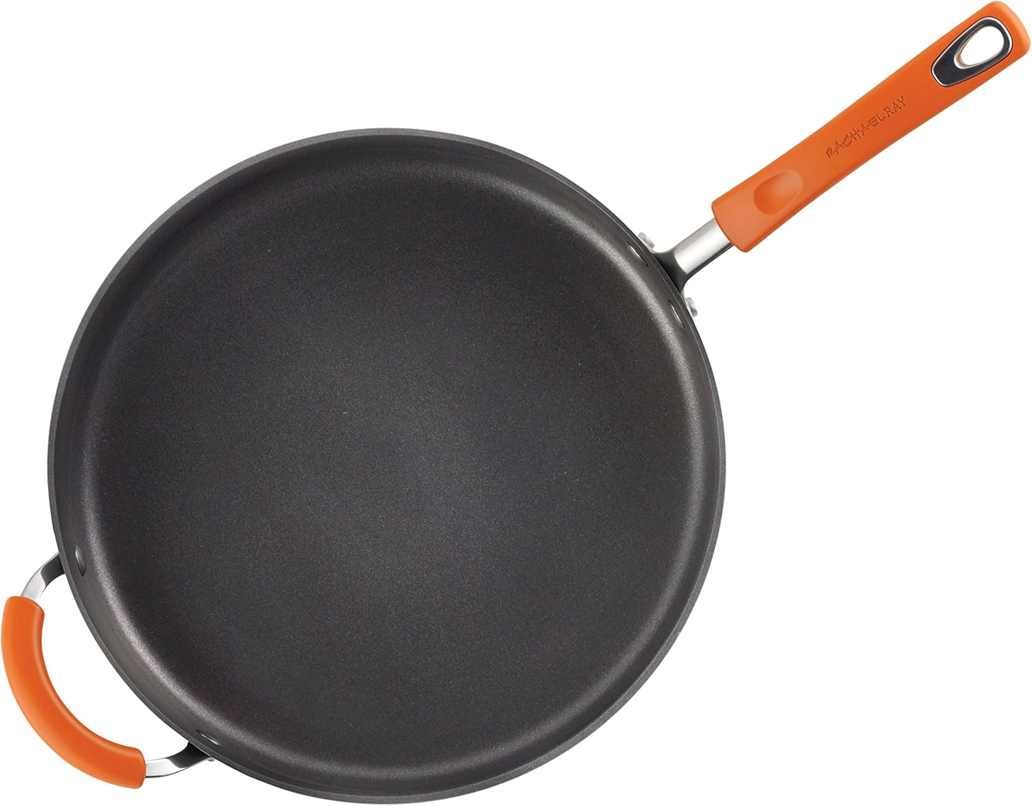 Rachael Ray Brights Hard-Anodized Aluminum Nonstick Cookware Set with Glass Lids, 10-Piece Pot and Pan Set