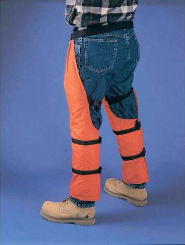 Elvex Orange Chain Saw Chaps,33 in