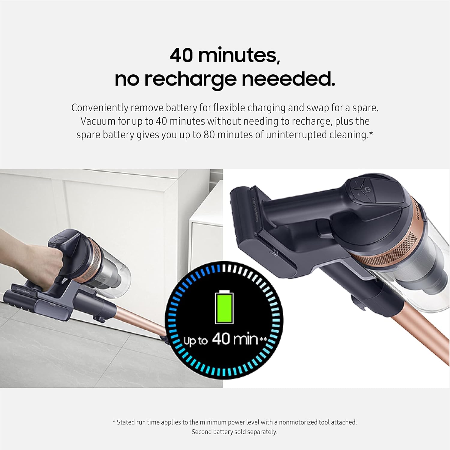 SAMSUNG Jet Stick Jet 60 Replacement Battery, (VCA-SBTA60/XAA) - Smart Home Appliances