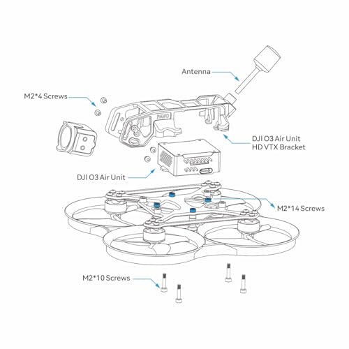 BETAFPV Pavo20 Pro Whoop Drone Quad 2.2inch Cinewhoop with HD Digital Bracket, 1104 7200KV Motor, F4 2-3S 20A FC