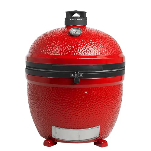 Kamado Joe Big Joe Series II 24-inch Ceramic Charcoal Grill and Smoker with Cart, Side Shelves