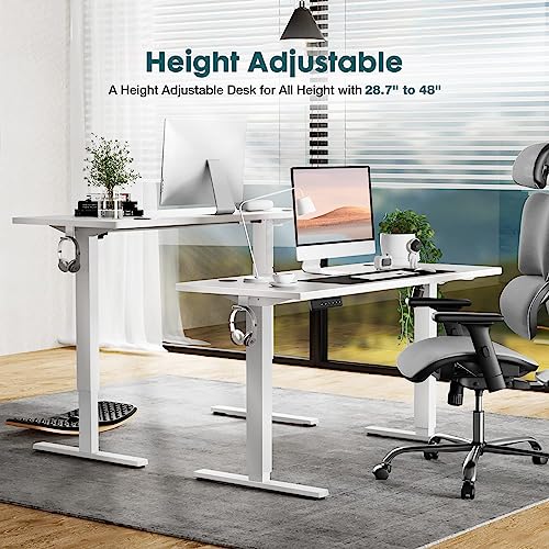 Standing Desk, Adjustable Height Electric Sit Stand Up Down Computer Table