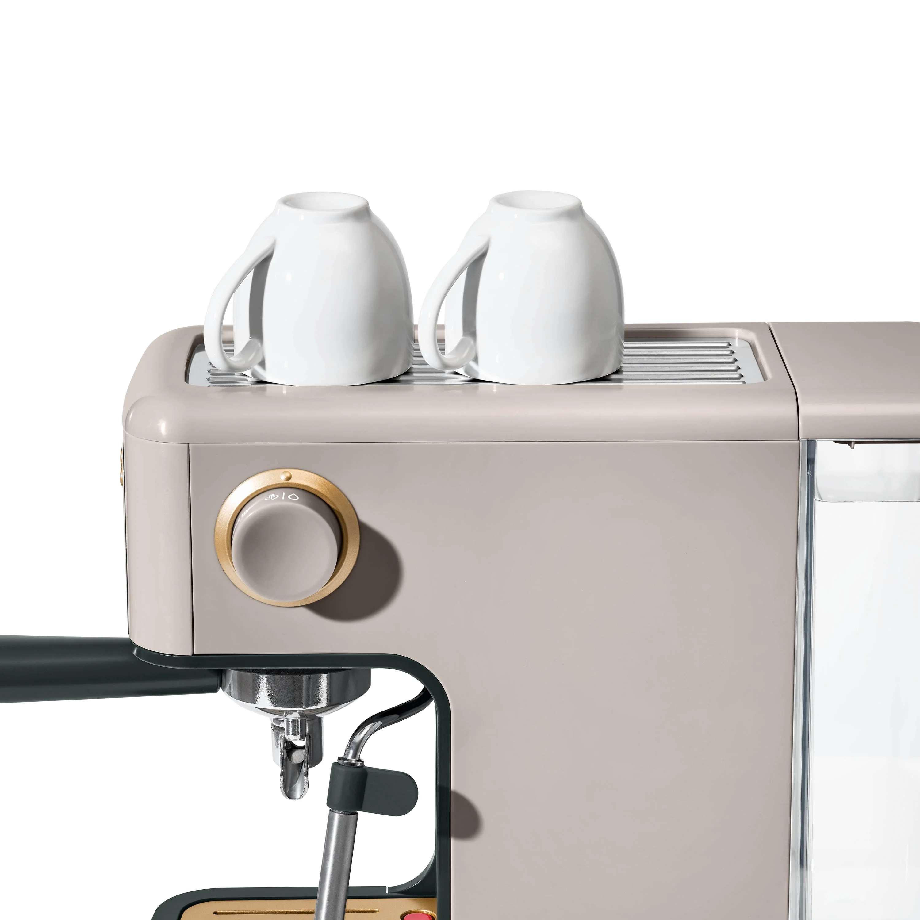 Beautiful Slim Espresso Maker with 20-Bar Pressure, White Icing by Drew Barrymore