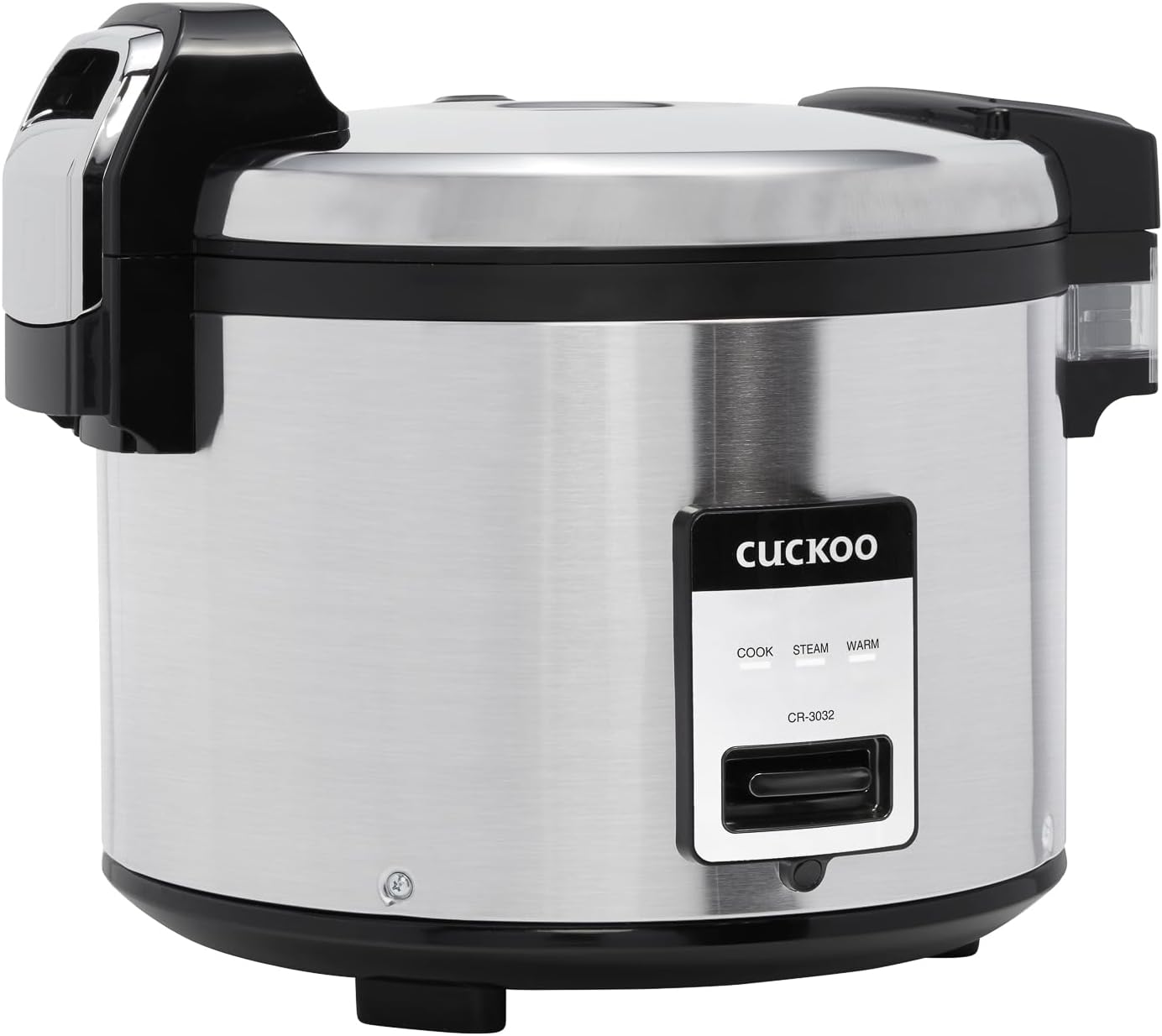 CUCKOO CR-3032 30-Cup (Cooked) / 60-Cup (Cooked) Large Capacity Commercial Rice Cooker & Warmer with Nonstick Inner Pot, Switch Press (Silver/Black)