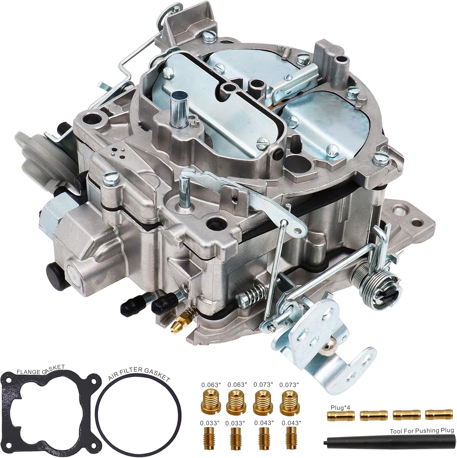 NENKUTEN New Carburetor 4 Barrel for 1901R Rochester Quadrajet 4MV Chevy 1966-1973 Manual Choke 1901-GG 4-BBL, Vacuum Secondary Durable