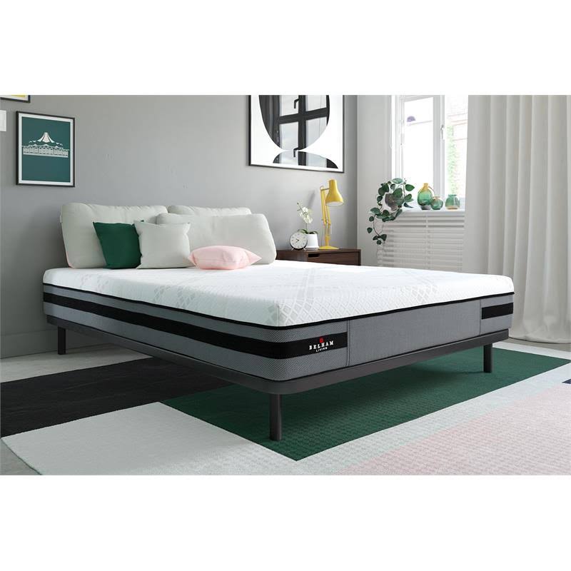 DHP Belham Living 10x22 Charcoal u0026 Gel Memory Foam 4-Layer Mattress in Queen Size