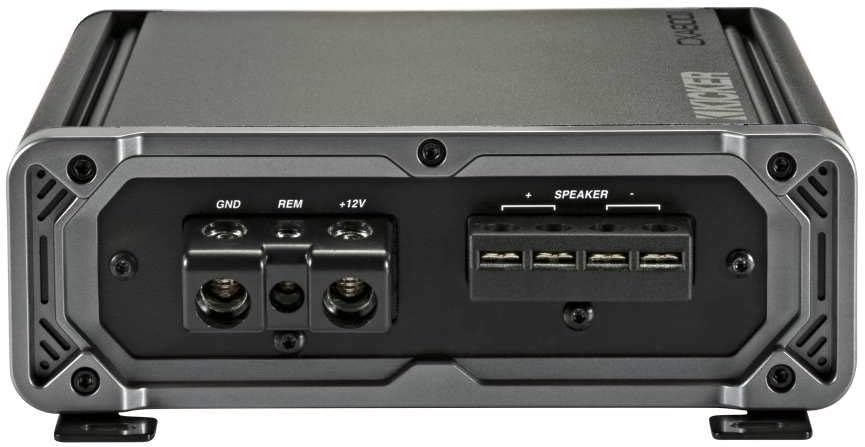 Kicker 46CXA8001T CX Series 1600 Watt Max Power Class D Amp Monoblock Car Audio Sub Vehicle Amplifier, Black