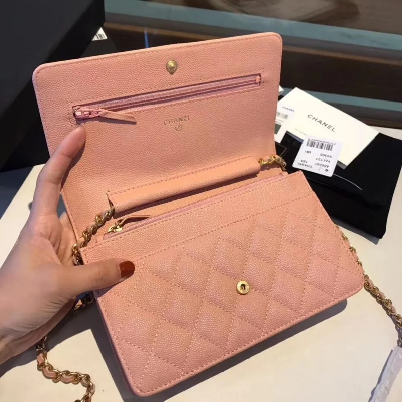Chanel Quilted Caviar Leboy W-Chain Bag 80287