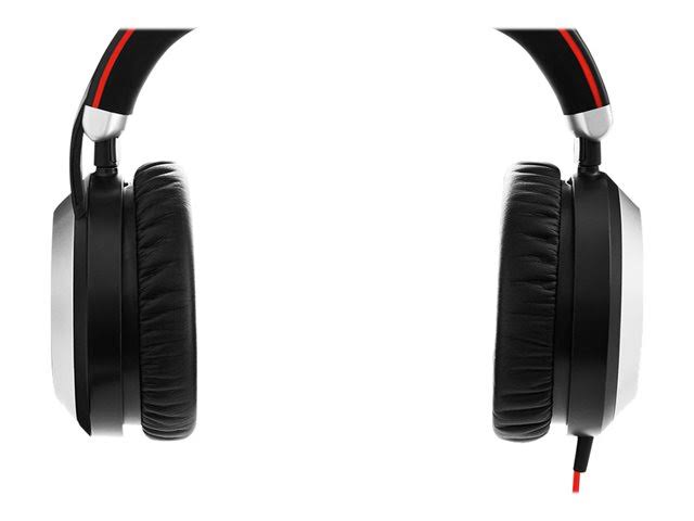 Jabra Evolve 80 UC stereo - Headset - full size - wired - active noise canceling