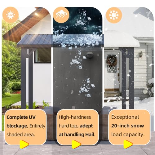 AECOJOY 10&rsquo; x 10&rsquo; Gazebo, Wall Mounted Gazebos Pergola on Clearance, Outdoor Patio Lean to Gazebo Awnings for Deck, Porch