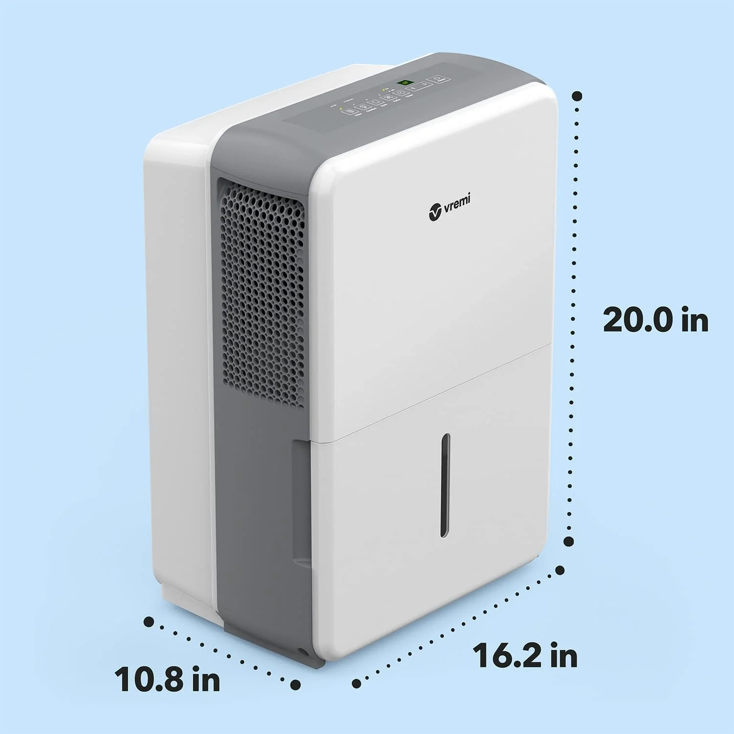 Vremi 22 Pint 1,500 Sq. Ft. Dehumidifier Energy Star Rated for Medium Spaces and Basements