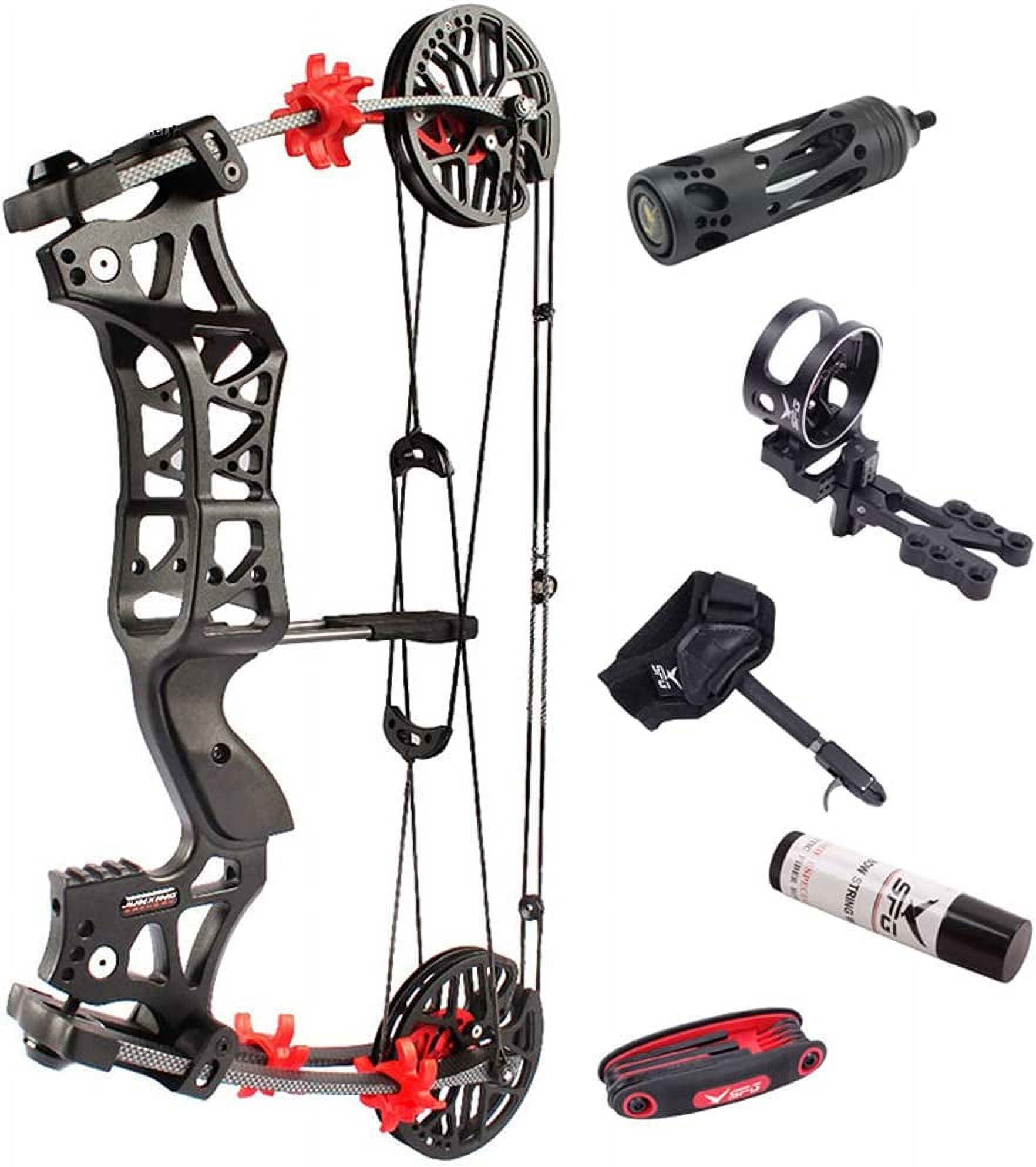 M109e Falcon Steel Ball Bow and Arrow Dual Purpose Composite Pulley Bow and Arrow 30-60 Pounds IBO 320fps Right Hand/Left Hand