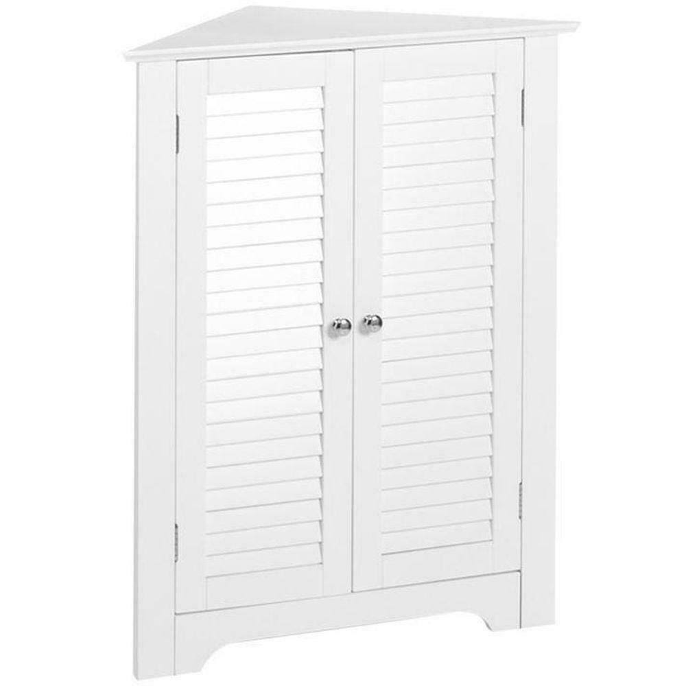Riverridge Ellsworth Collection 3-Shelf Corner Cabinet, White