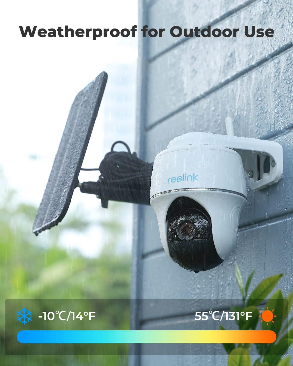 Security Camera Wireless Outdoor, Solar Powered WiFi System, Pan Tilt, 2K Night Vision, 2-Way Talk