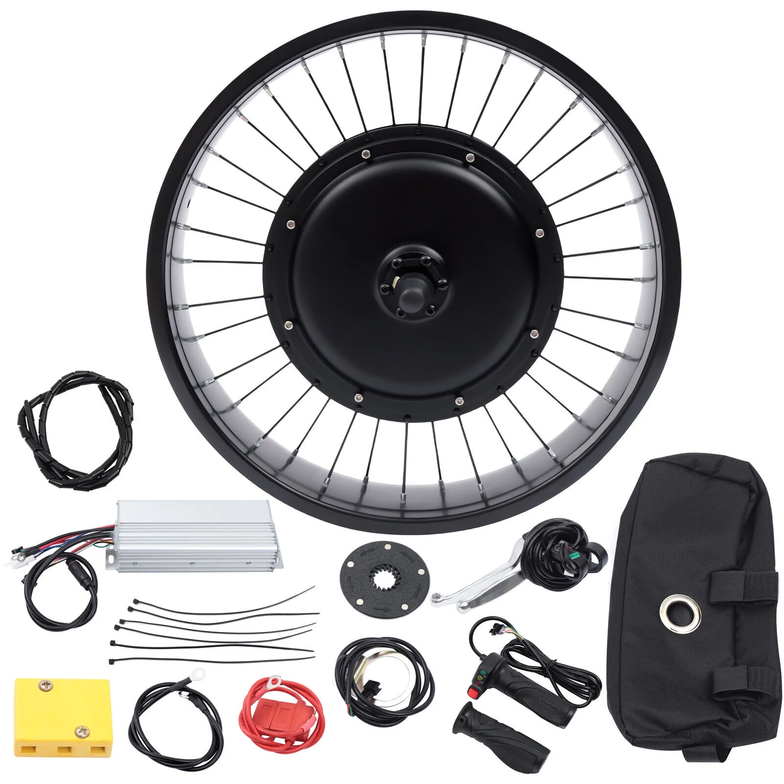20" 48V 1000W E-Bike Electric Bicycle Motor Conversion Kit Fat Tire Front Wheel