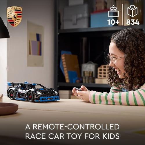LEGO Technic Porsche GT4 e-Performance Race Car Toy, Remote Control Car with Authentic Details