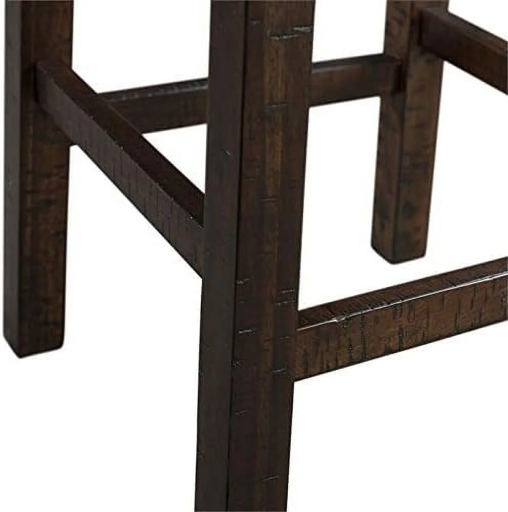 Contemporary Multipurpose Home Bar Living Room Sofa Bar Table Set With 3 Upholstered Stools In Walnut And Taupe Fabric