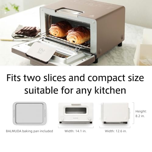 BALMUDA The Toaster | Steam Oven Toaster | 5 Cooking Modes: Sandwich Bread, Artisan Bread, Pizza & Pastry