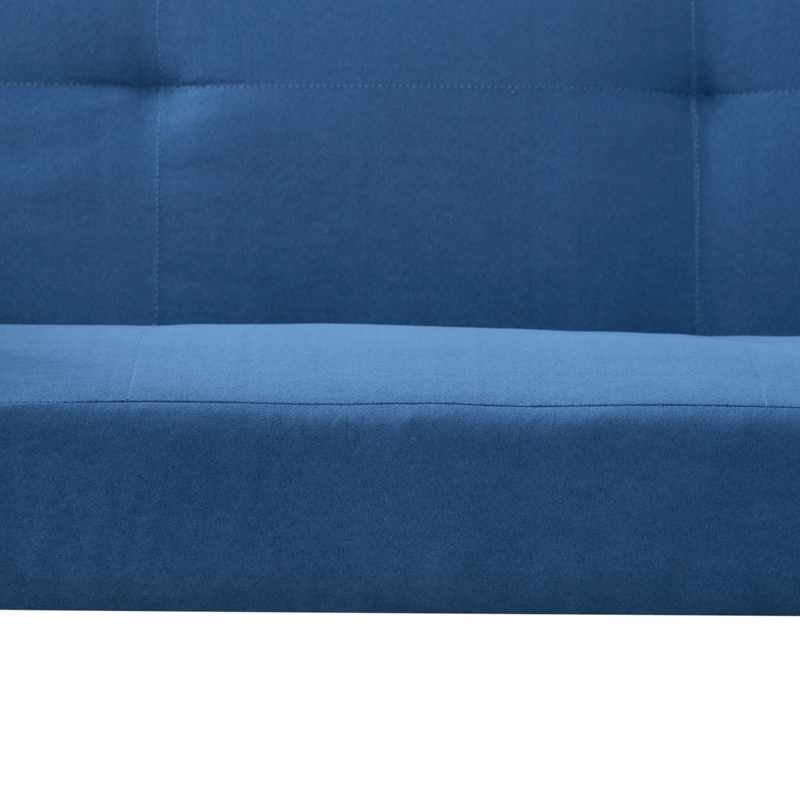 BSHTI 74.8 inch Futon Sofa bed,Modern Adult Sofa,Foam Futon Sleeper for Livingroom(Navy Blue)