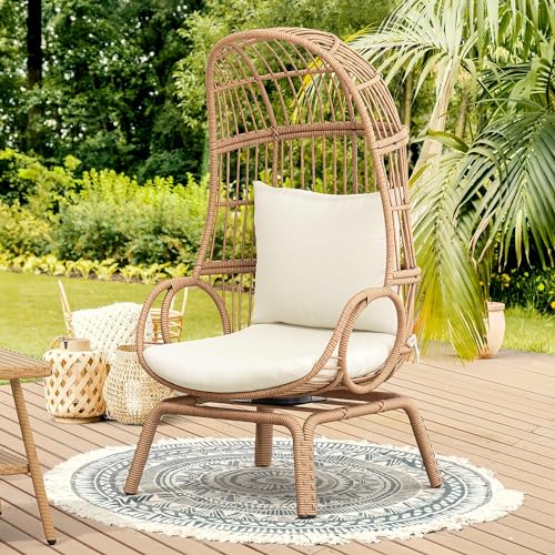 YITAHOME Outdoor Narrow Egg Chair Wicker
