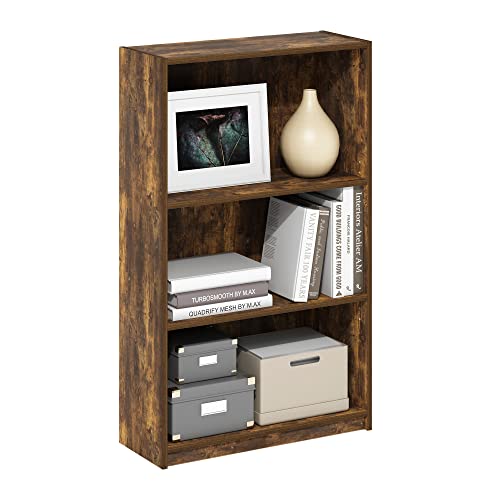 FURINNO JAYA Simply Home 5-Shelf Bookcase, 5-Tier, Black