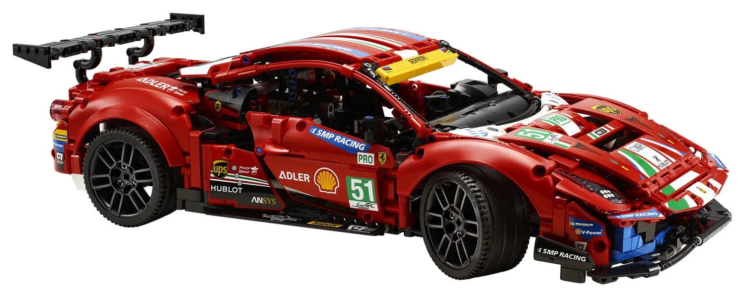 LEGO Technic Ferrari 488 GTE “AF Corse #51” 42125 Super Sports Car Exclusive Collectible Model Kit,  Collectors Set for Adults to Build