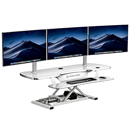 VERSADESK PowerPro™ 36 Inch Electric Standing Desk Converter, Height Adjustable Sit to Stand Up Desk Riser