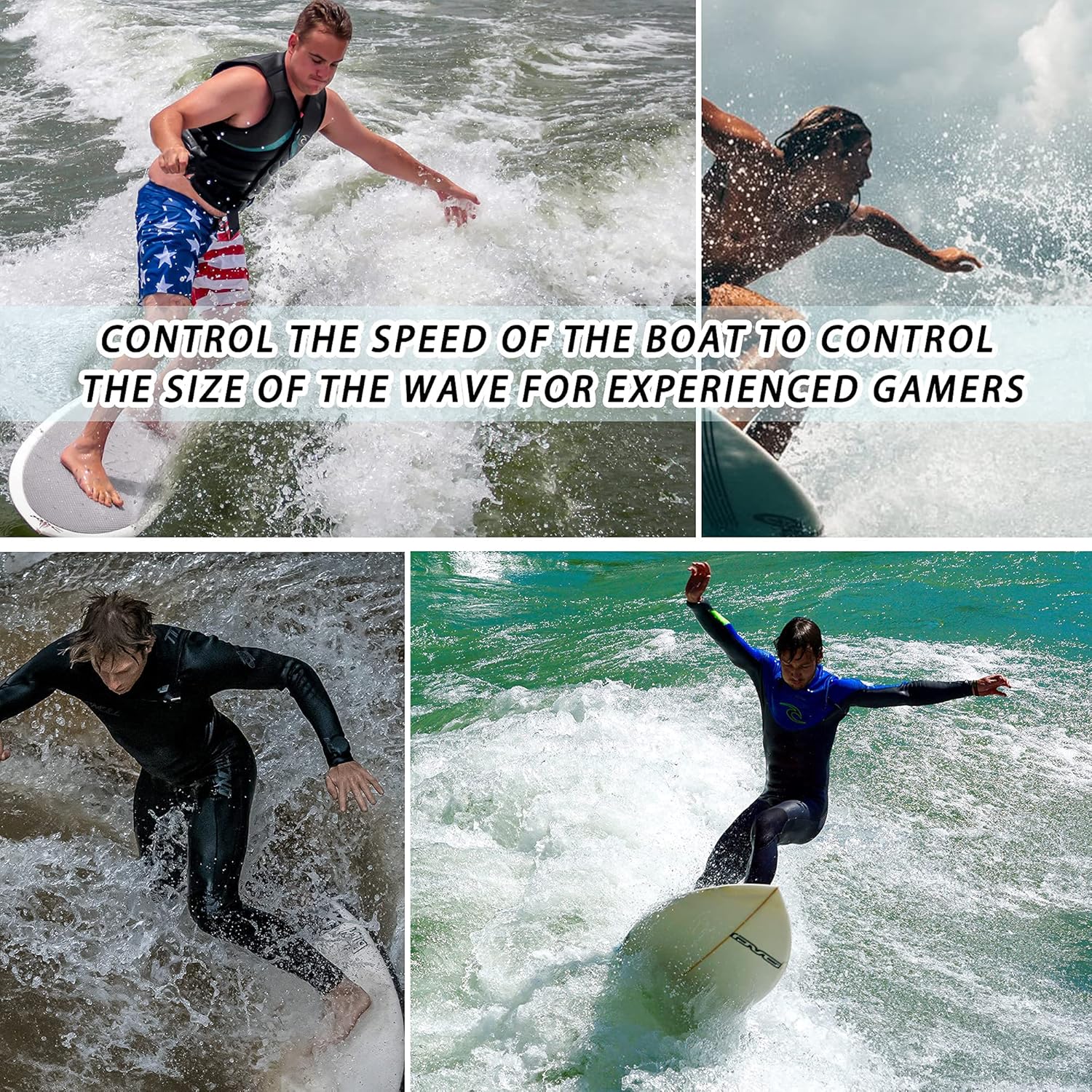 Olasoceanicas Wake Shaper,Wakesurf Surfing Wake Equipment with Suction Cups Held on Strong