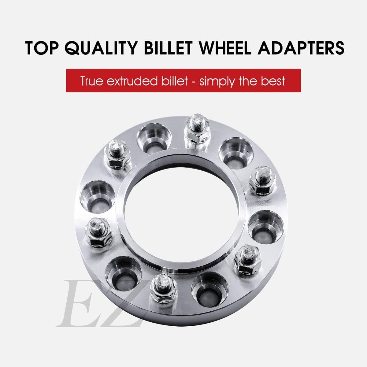 4 Hub Centric Wheel Adapter 6x5.5 to 6x5.5 (6x139.7 to 6x139.7) for Chevy 14x1.5 Studs Thickness 1.5 Inch