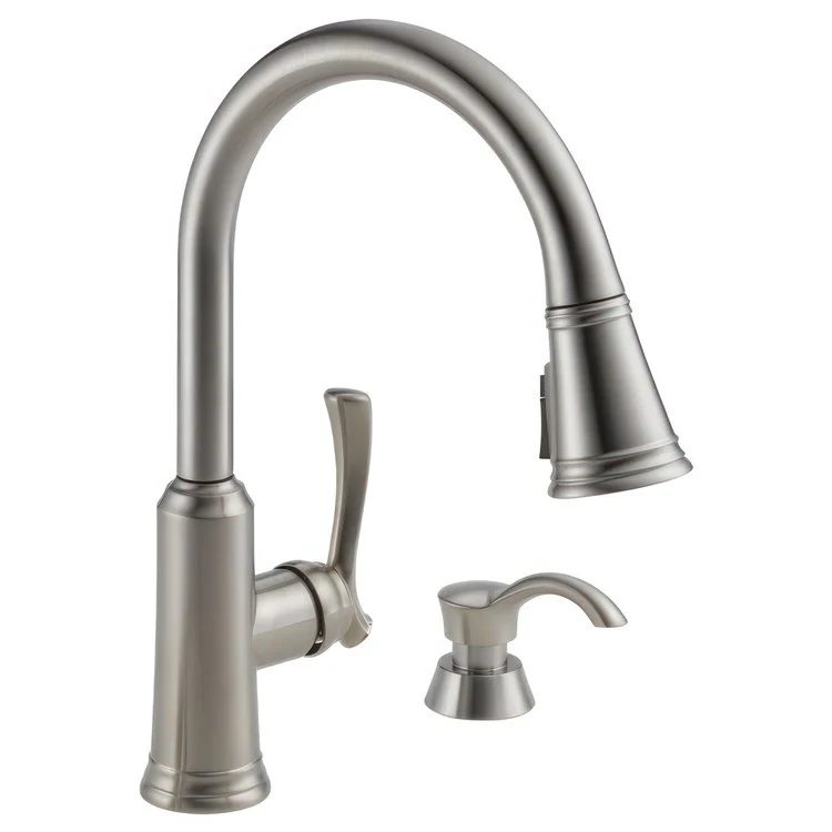 Kitchen Faucet Lakeview ADA Stainless Pull Down 1.8 Gallons Per Minute