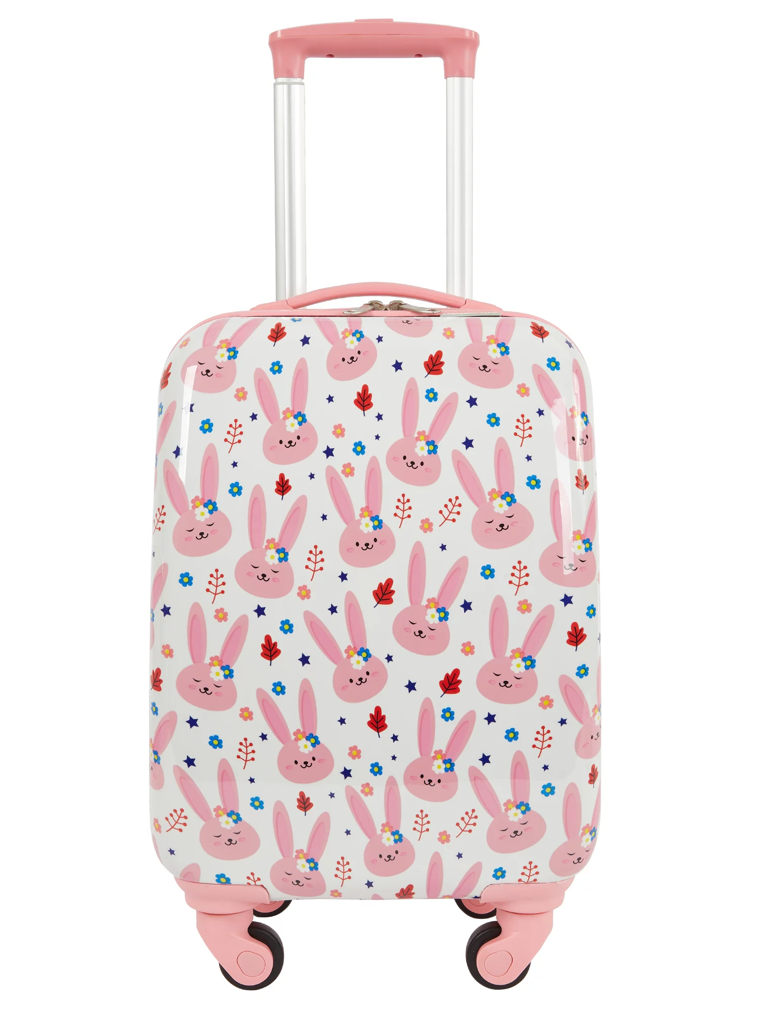 Travelers Club 5-Pc Kids Luggage Set With 360° 4-Wheel Spinner System, Bunny