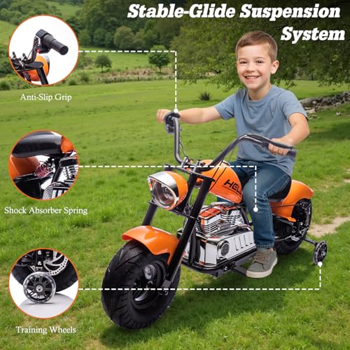 36V Electric Dirt Bike, 360W Electric Motorcycle, 3 Speed-Up to 15.5 MPH, Electric Dirt Bike for Kids 14+, LED/USB/Bluetooth