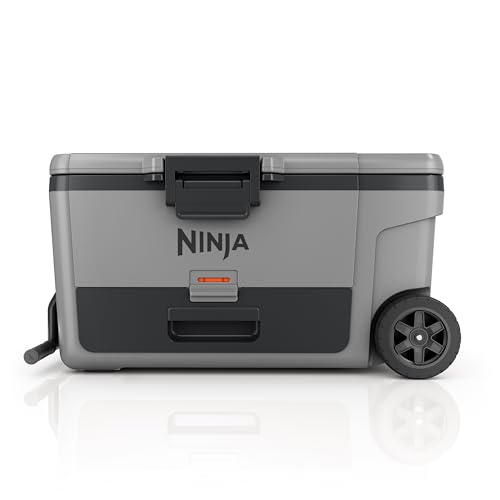 Ninja FrostVault 45qt Wheeled Cooler with Dry Zone, Integrated Fridge-Temp Dry Storage Drawer, Premium Heavy-Duty Insulated Cooler