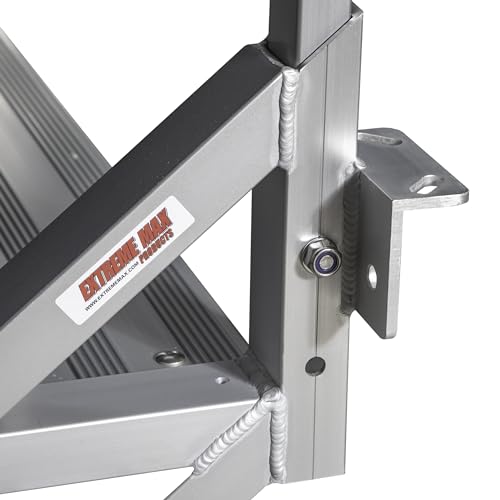 Extreme Max 3005.4333 Jumbo-Tread Universal Mount Dock Stairs with Railing - 5-Step