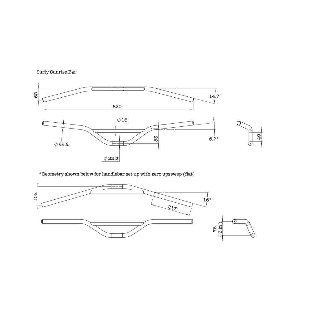 Surly Sunrise Handlebar - Sports Supplies Online Store