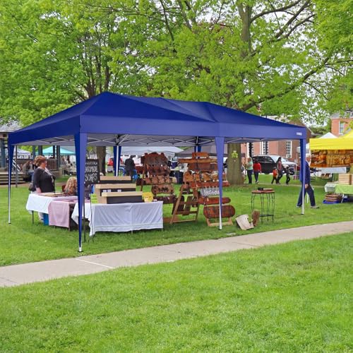 COBIZI 10x10 Pop up Canopy Tent Protable Canopy Tent with 4 Sidewalls Waterproof Commercial Instant Shelter for Parties, Wedding