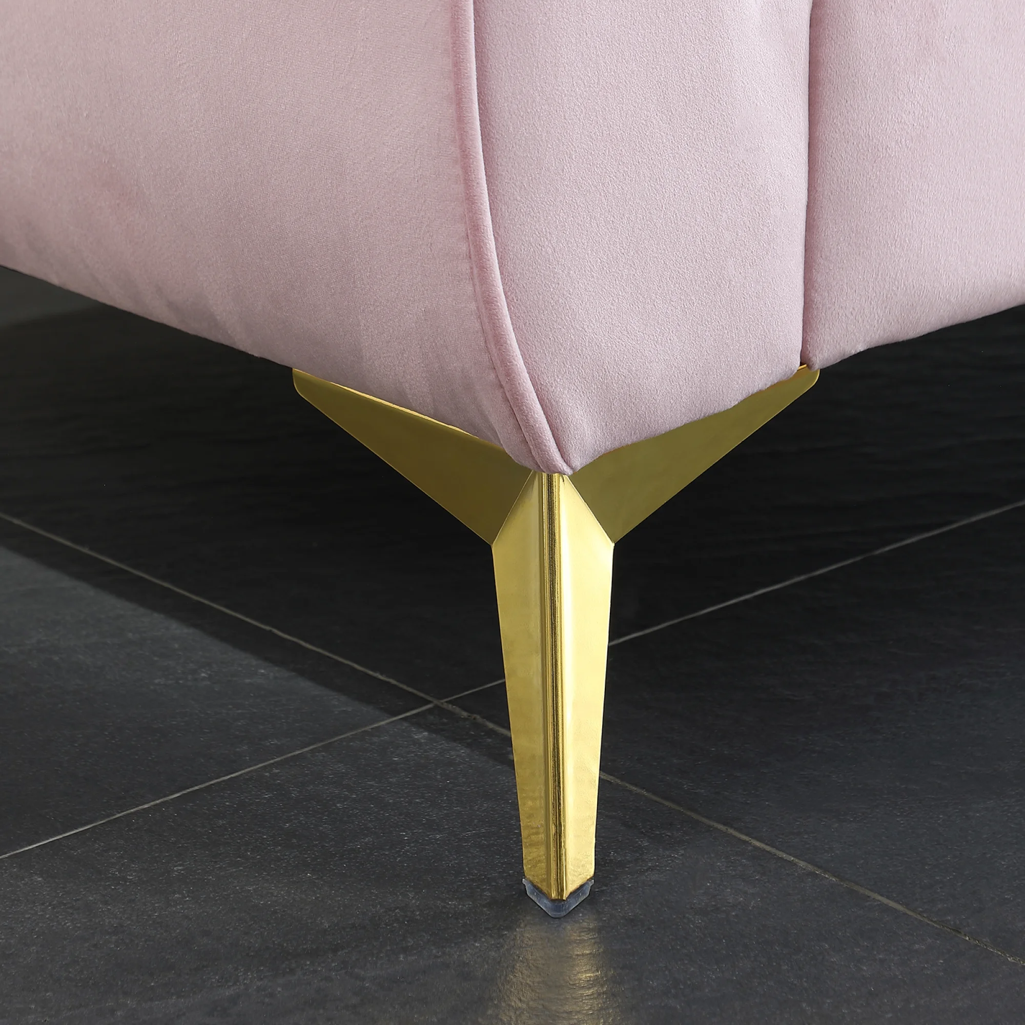 Chesterfield sofa ,Stanford sofa , high quality Chesterfield sofa ,pink color , tufted and wrinkled fabric sofa;contemporary Stanford sofa